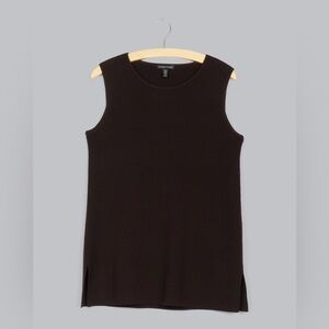 Eileen Fisher wool sleeveless knit top